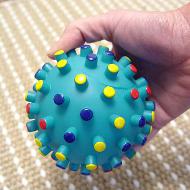 Brightly Colored Rubber Ball that Makes Sounds for Bullmastiffs 4 4/5 inches - TT8  Brightly Colored Rubber Ball that Makes Sounds for Bullmastiffs 4 4/5 inches - TT8