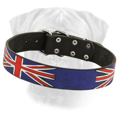 Bullmastiff Leather Collar Painted Great Britain